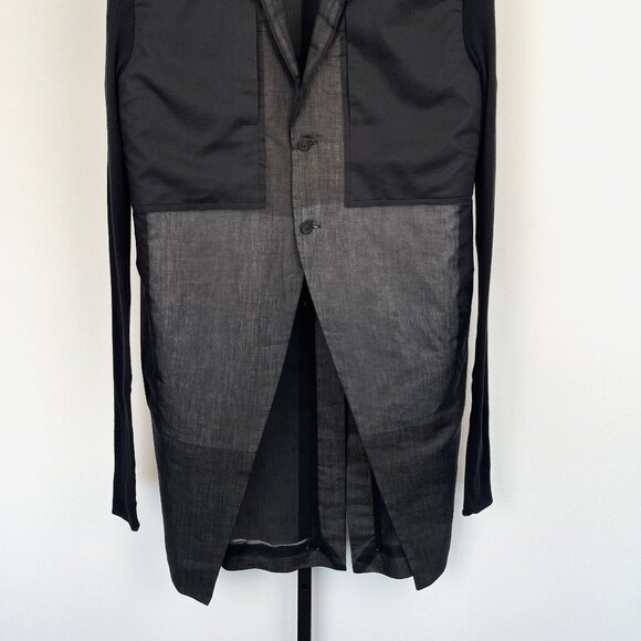 Rick Owens: EU48 GRAIL Runway Sample Cobra Silk Tatlin Jumbo Coat SS24 Lido - Picture 2 of 16